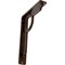 Ekena Millwork Maria Wrought Iron Bracket, (Single center brace), Antiqued Copper 1 1/2"W x 5 1/2"D x 8"H BKTM01X05X08SMAACO - alternate 1